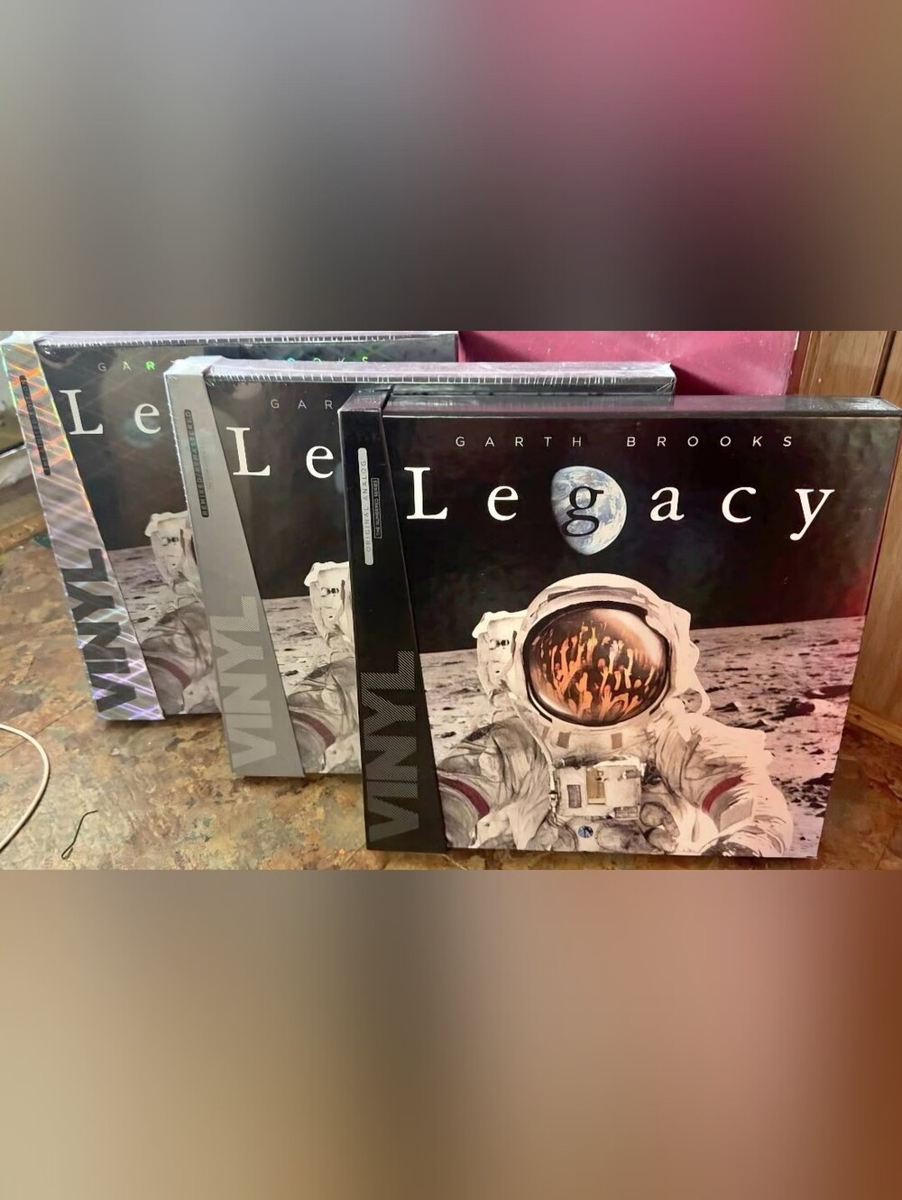 Garth Brooks Legacy Collection 3 Box Set -- MATCHING #005058 -- Vinyl + CD's